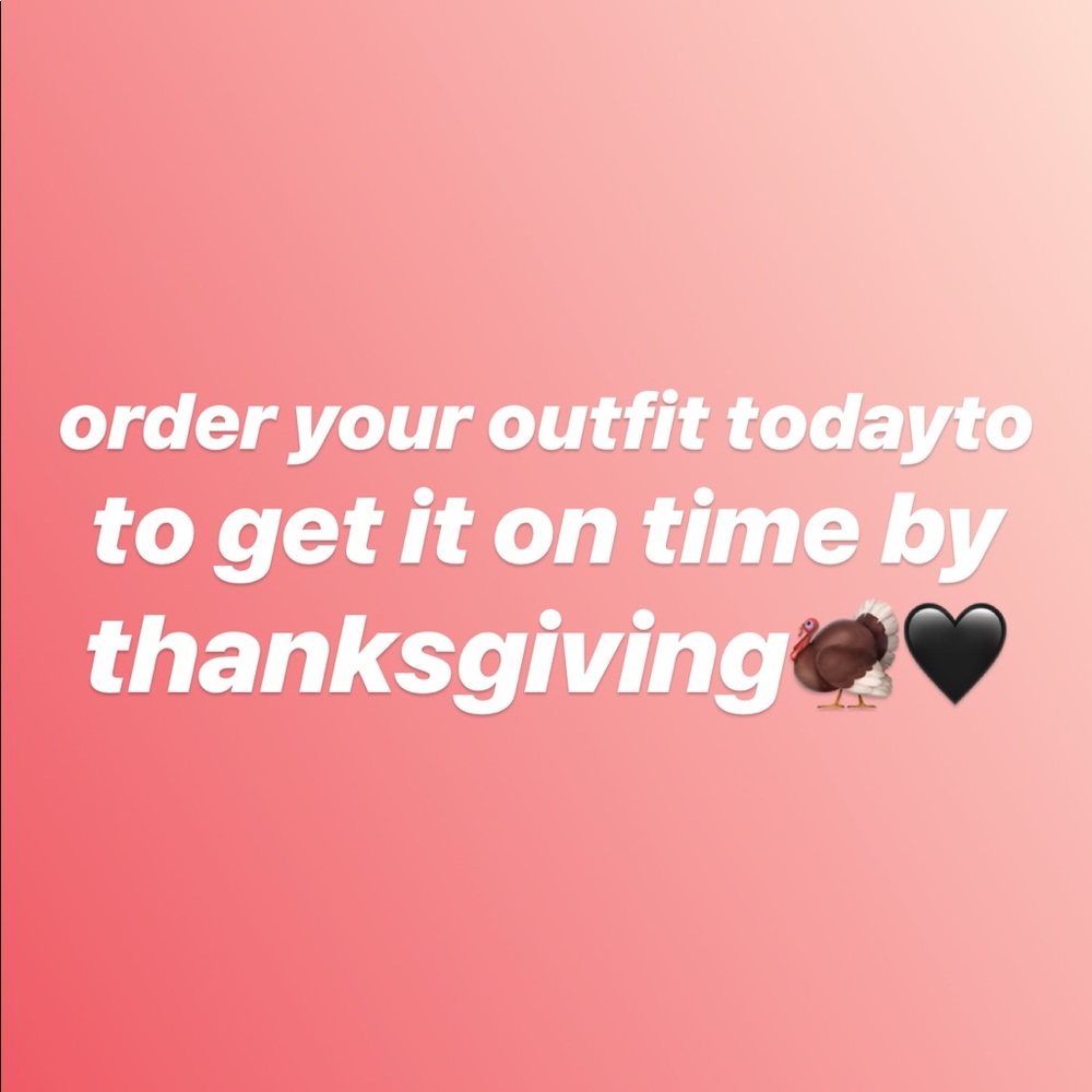 Thanks giving sale